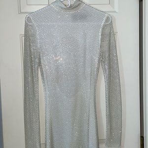 Angelica Crystal Embellished Maxi Dress - White